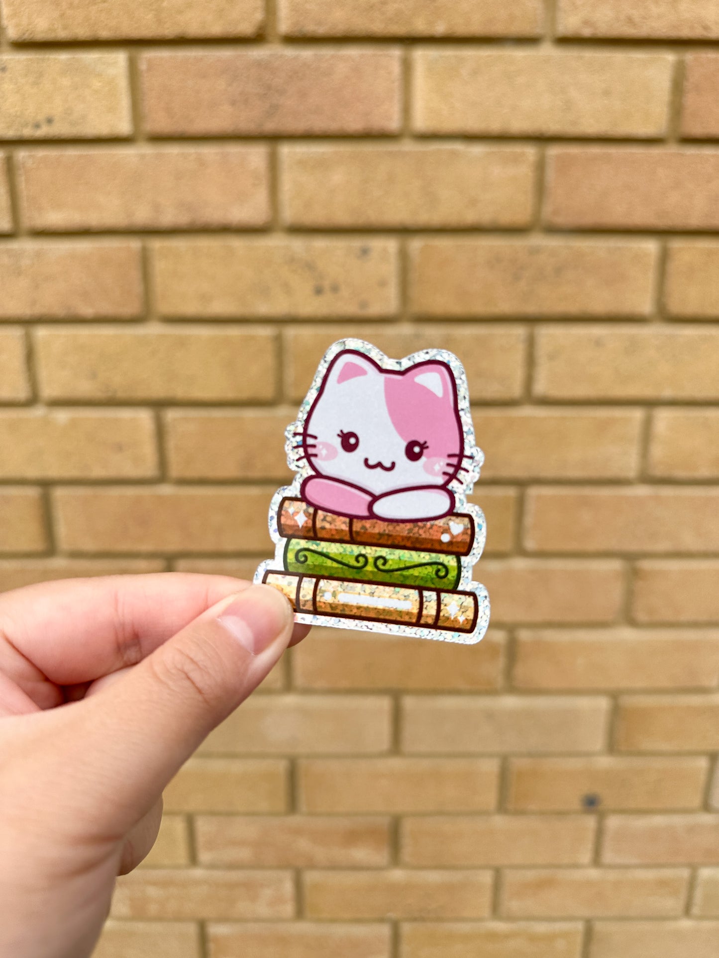 Joey & Cake Cosy Books Glitter Die Cut Stickers