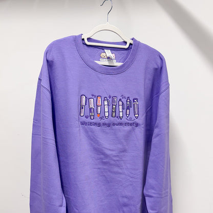 Writing my own story - Embroidered Sweatshirts (Sample - XXL only)