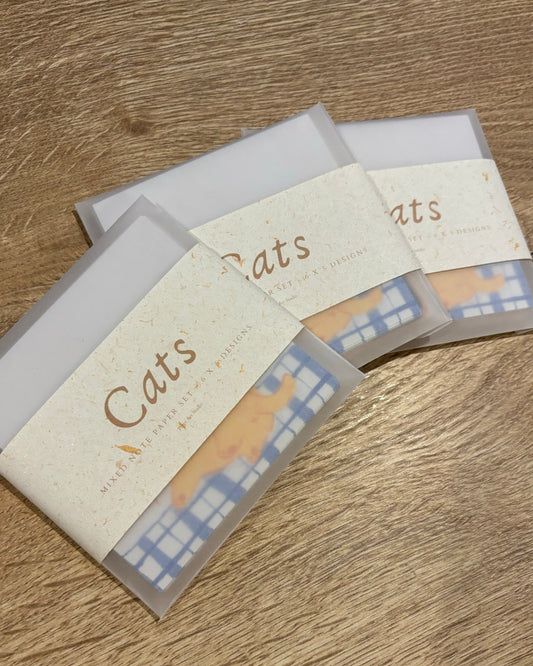 Cats Fundraising Mixed Note Paper Set (5 Designs)