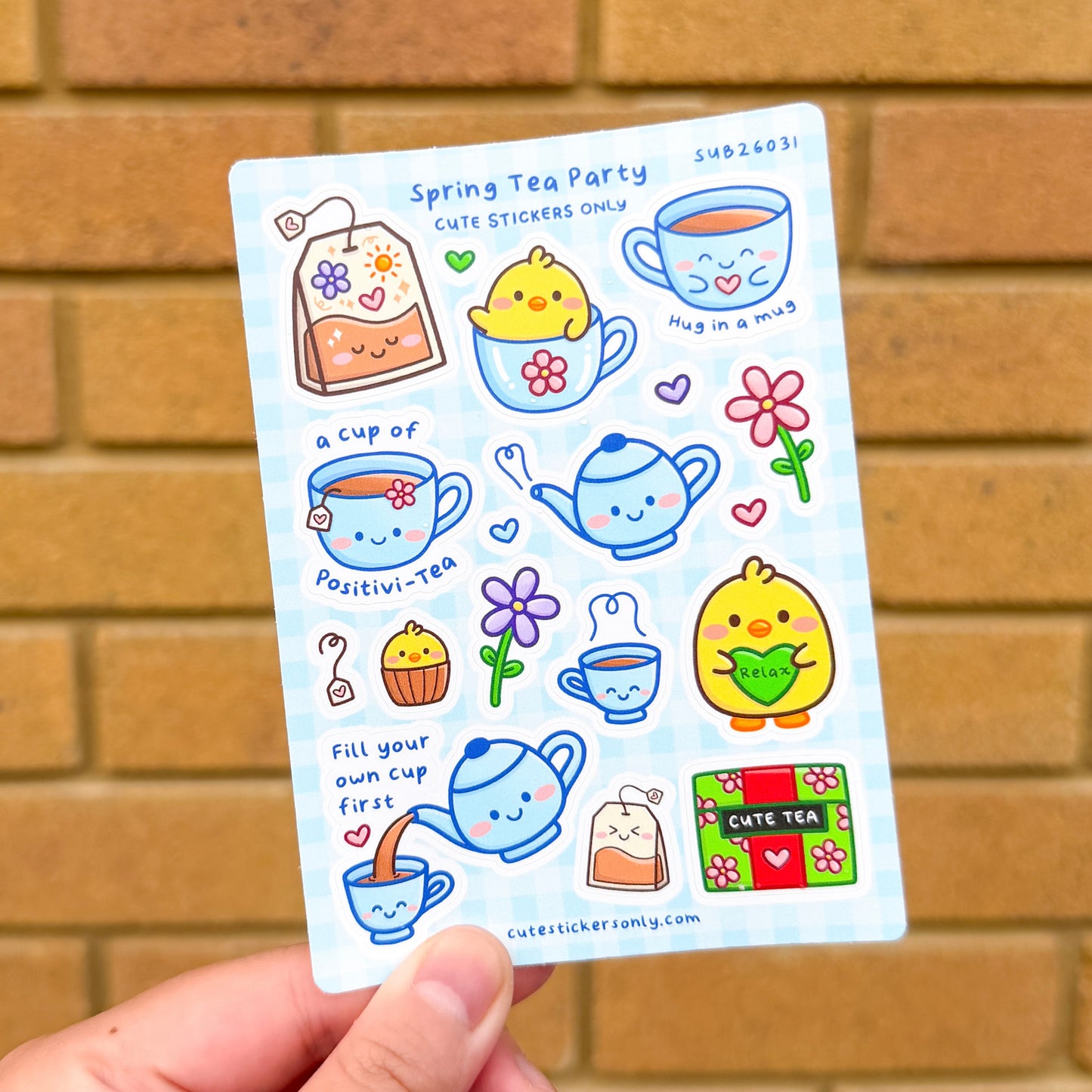 Spring Tea Party - Sticker Sheet