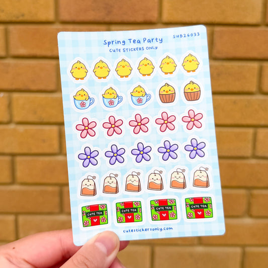 Spring Tea Party 3 - Sticker Sheet