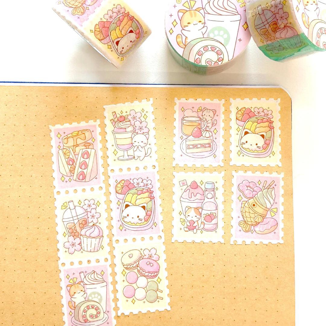Kawaii Foods Stamp Washi