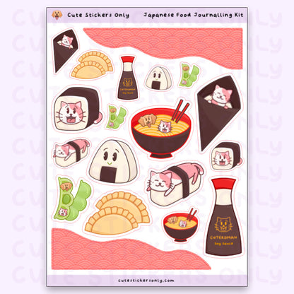 Japanese Food Kit - Journalling Stickers
