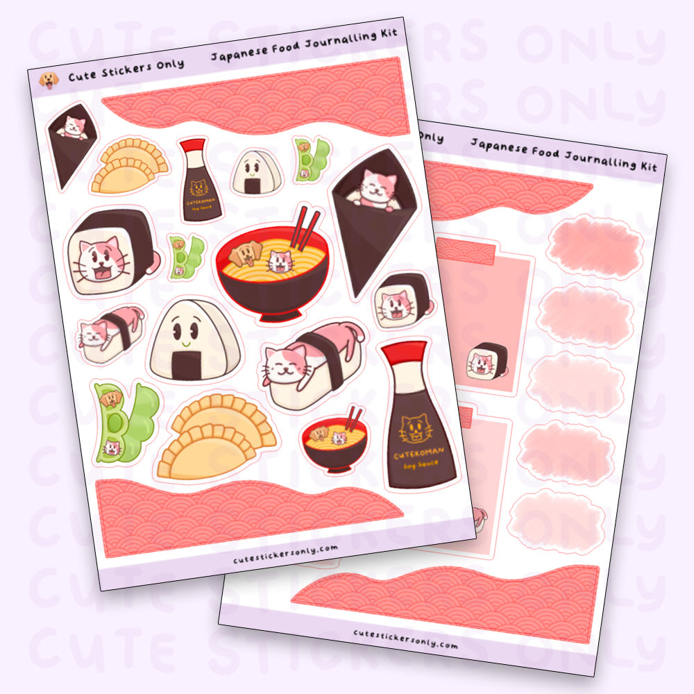 Japanese Food Kit - Journalling Stickers
