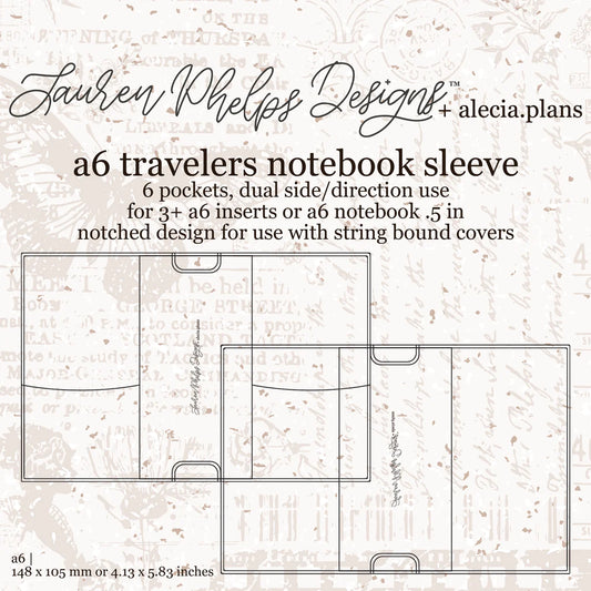 Clear Vinyl Travelers Notebook Sleeve (A6 Compact only)