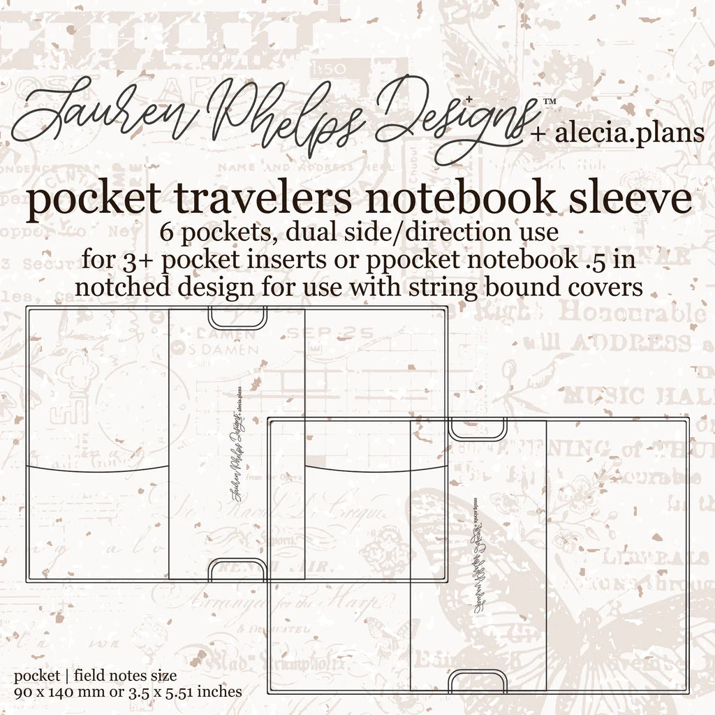 Clear Vinyl Travelers Notebook Sleeve