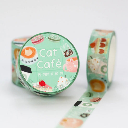 Cat Café Washi Tape