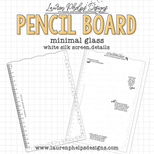 Minimal Glass Pencil Board