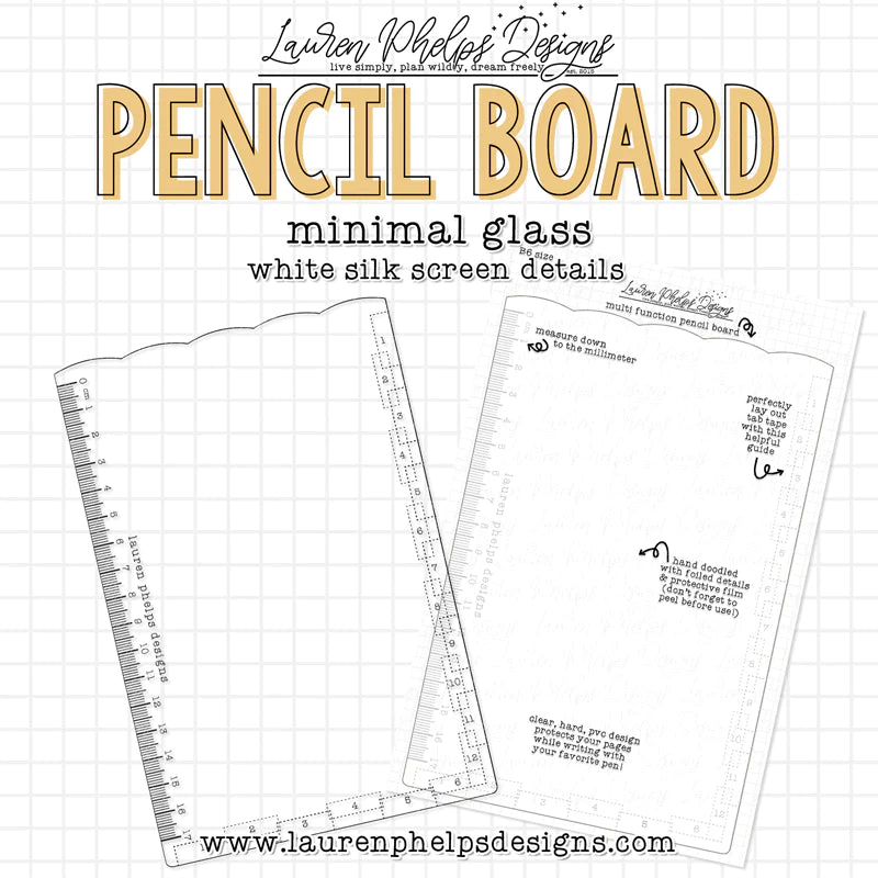 Minimal Glass Pencil Board