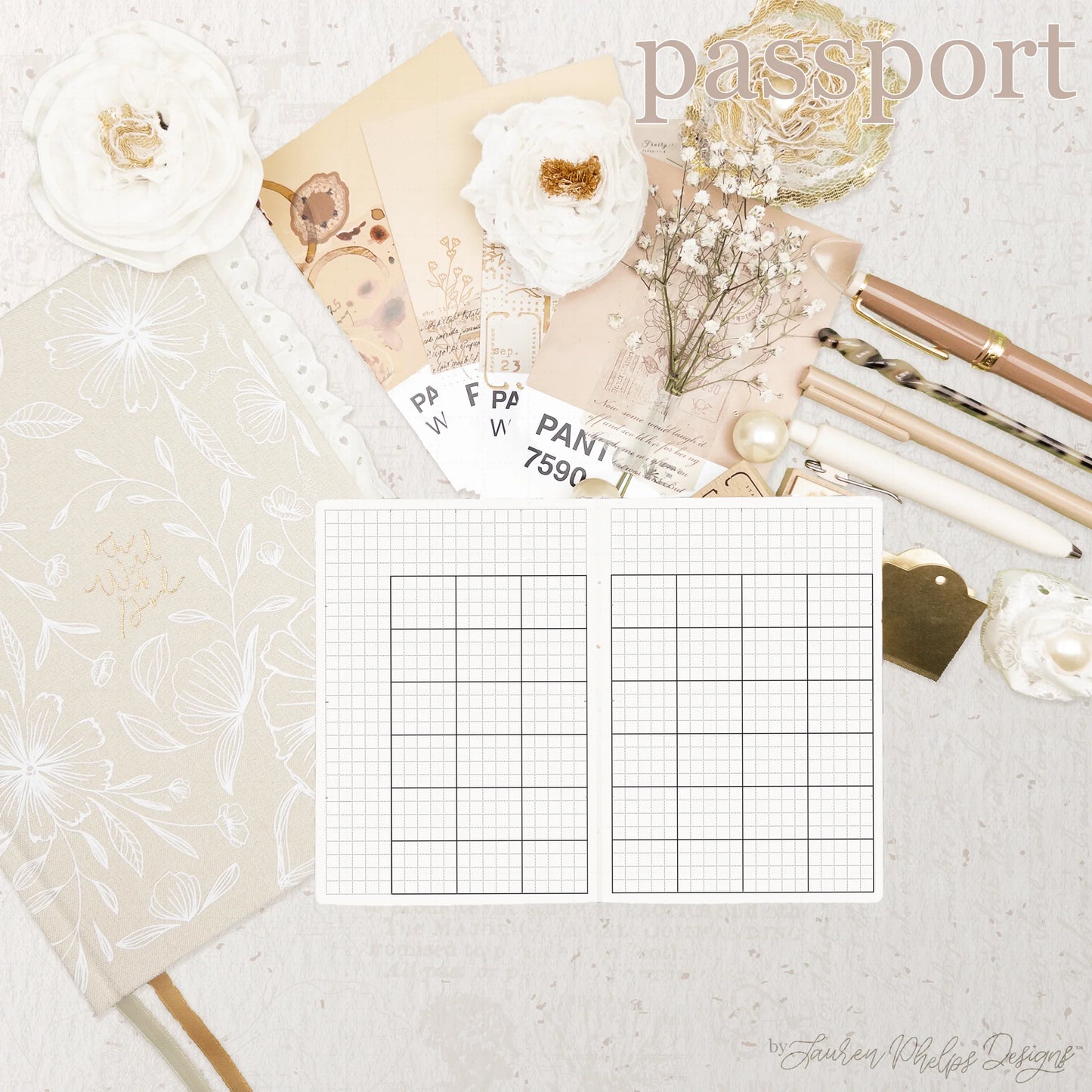 Passport Travelers Live | Plan | Dream™ Notebook by Lauren Phelps Designs