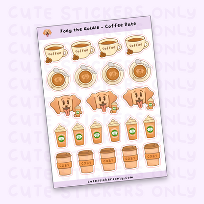 Coffee Date - Joey and Cake Sticker Sheets