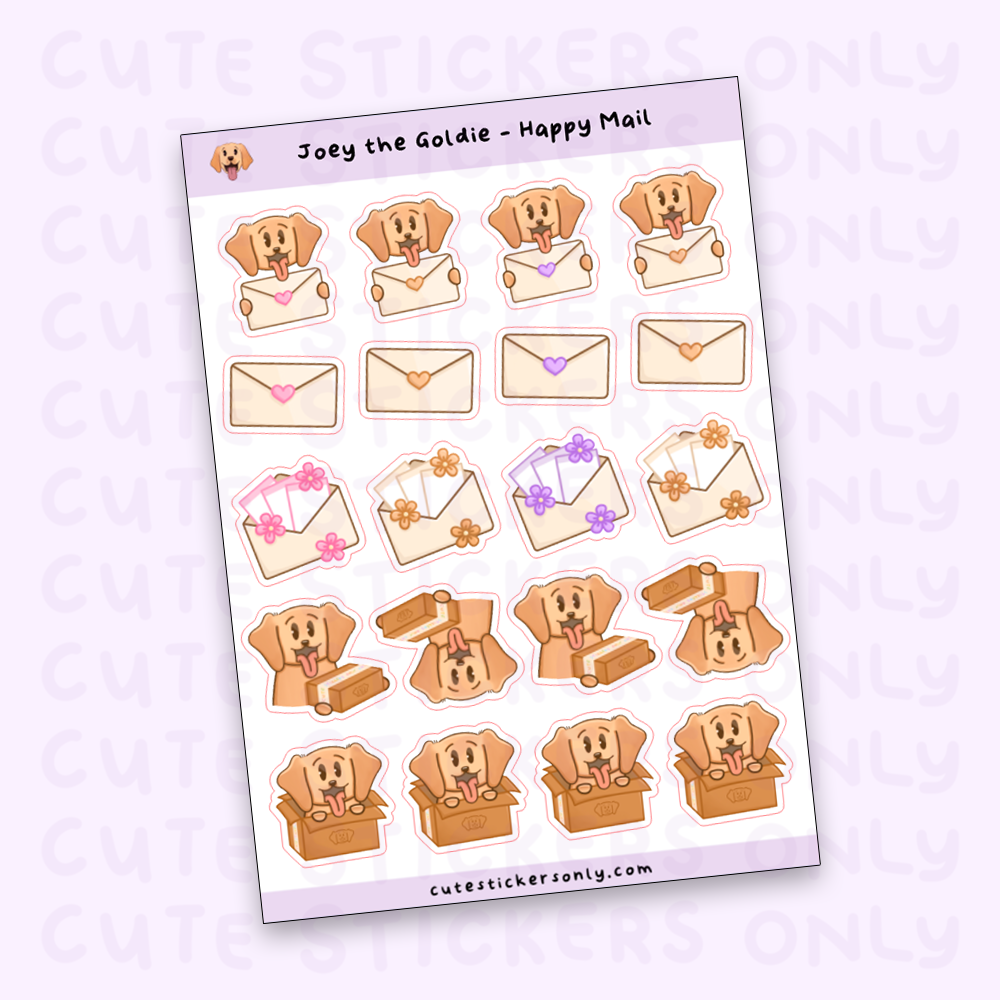 Happy Mail - Joey and Cake Sticker Sheets