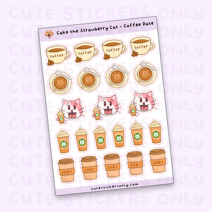 Coffee Date - Joey and Cake Sticker Sheets