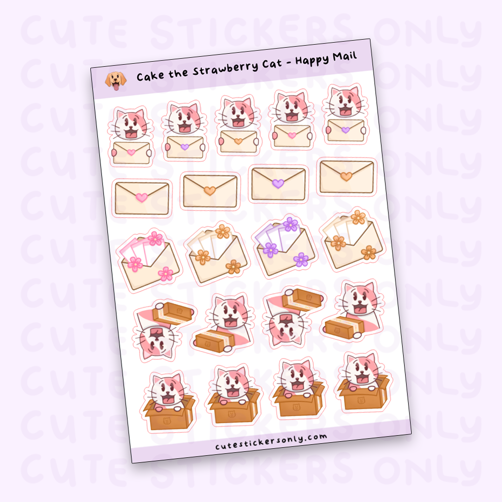 Happy Mail - Joey and Cake Sticker Sheets