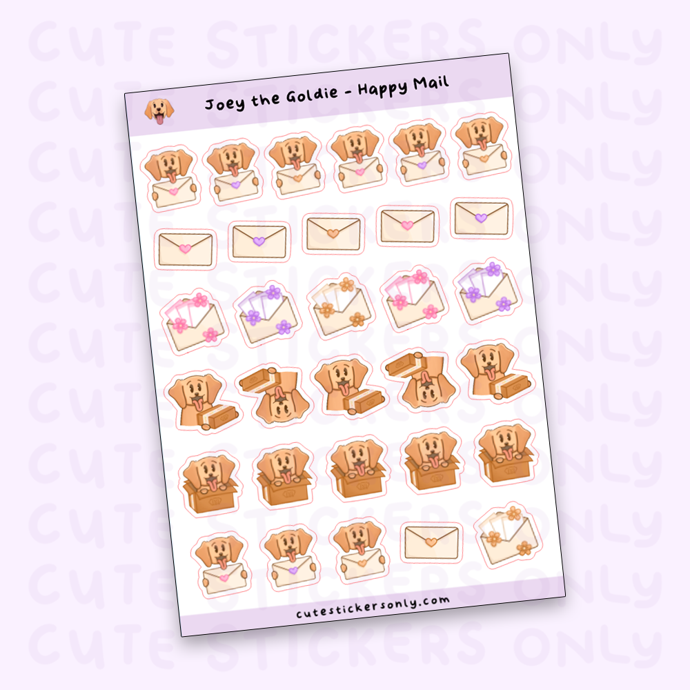 Happy Mail - Joey and Cake Sticker Sheets