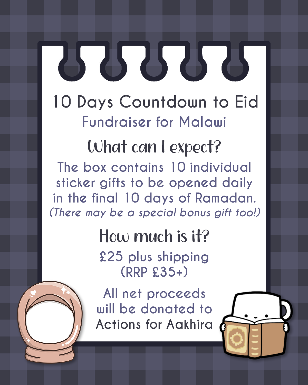 [PRE-ORDER] 10 Days Countdown to Eid 2026 - Fundraiser for Malawi