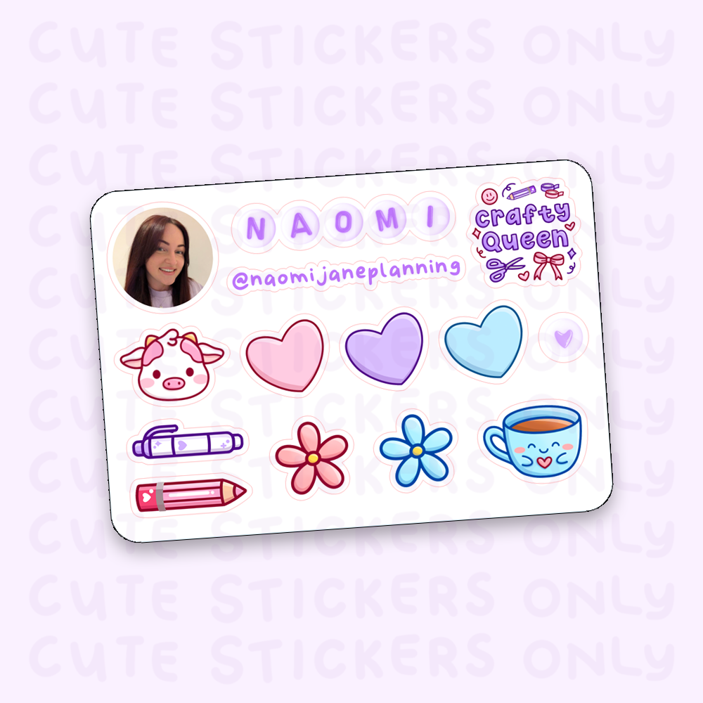 Contact Cards - Mini Sticker Sheets for Planner Meets