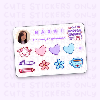 Contact Cards - Mini Sticker Sheets for Planner Meets