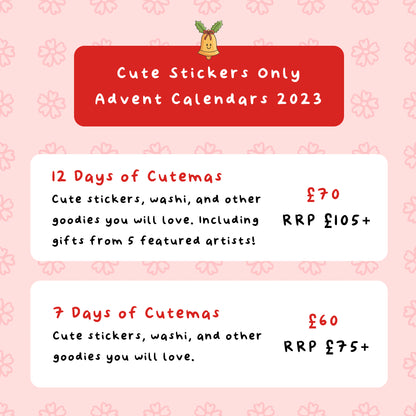 [PRE-ORDER] Cute Stickers Only Advent Calendar 2023