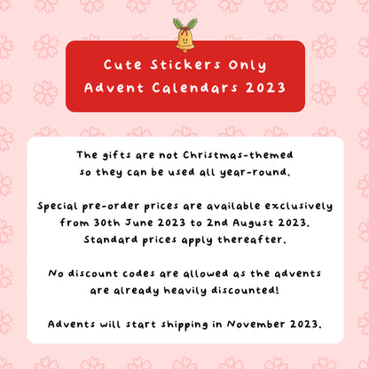 [PRE-ORDER] Cute Stickers Only Advent Calendar 2023