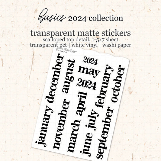 2024 Serif P.E.T. Sticker Sheet