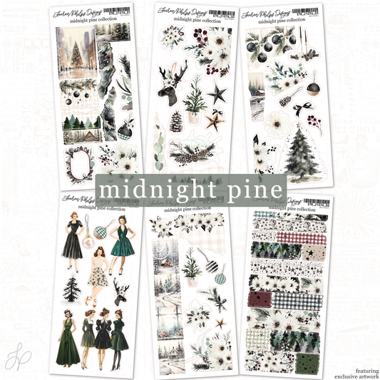 Midnight Pine Collection Sticker Sheets