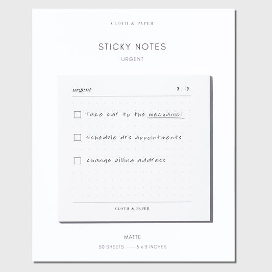 Urgent Sticky Notes