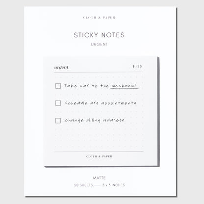 Urgent Sticky Notes