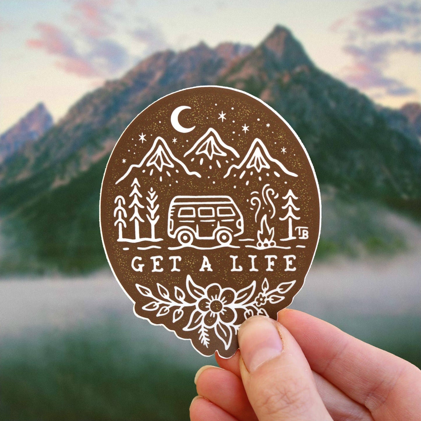 Get a Life - Large Waterproof Sticker