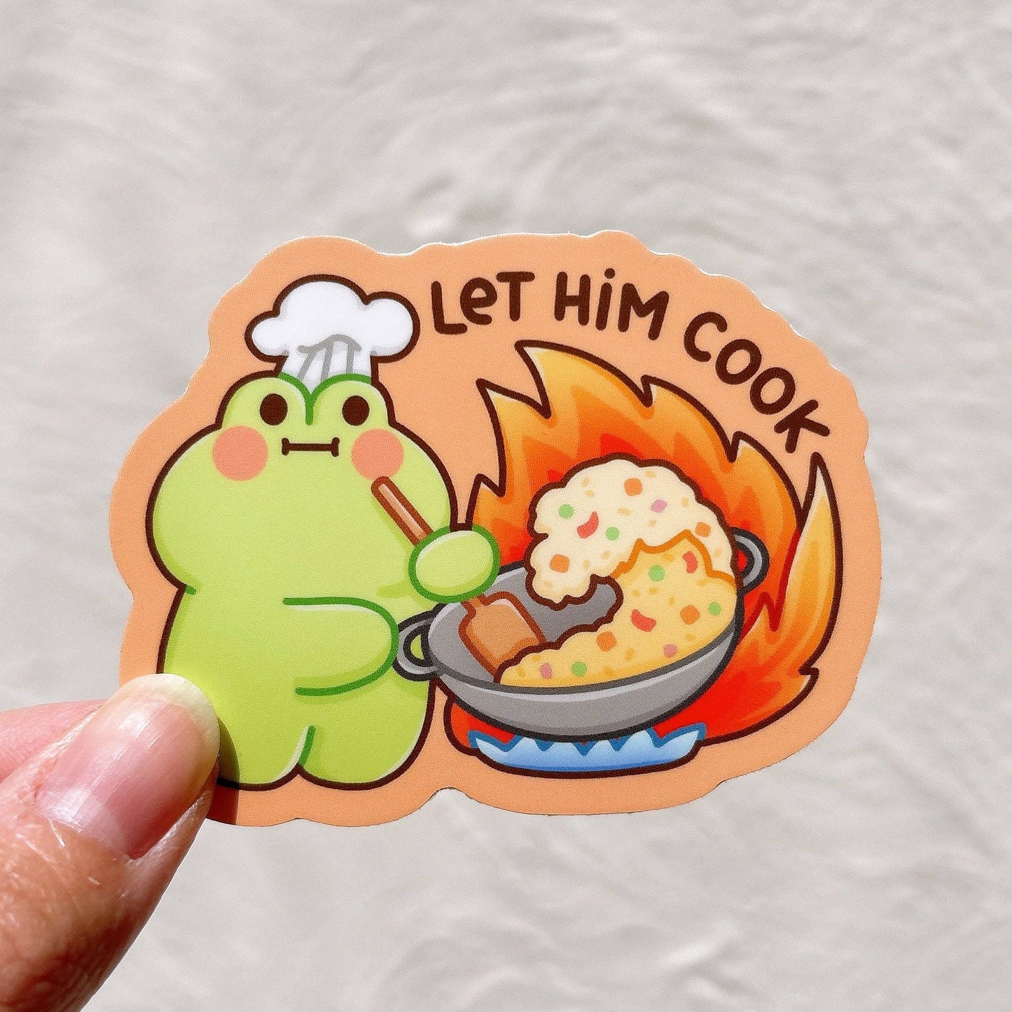 Let Him Cook Vinyl Sticker