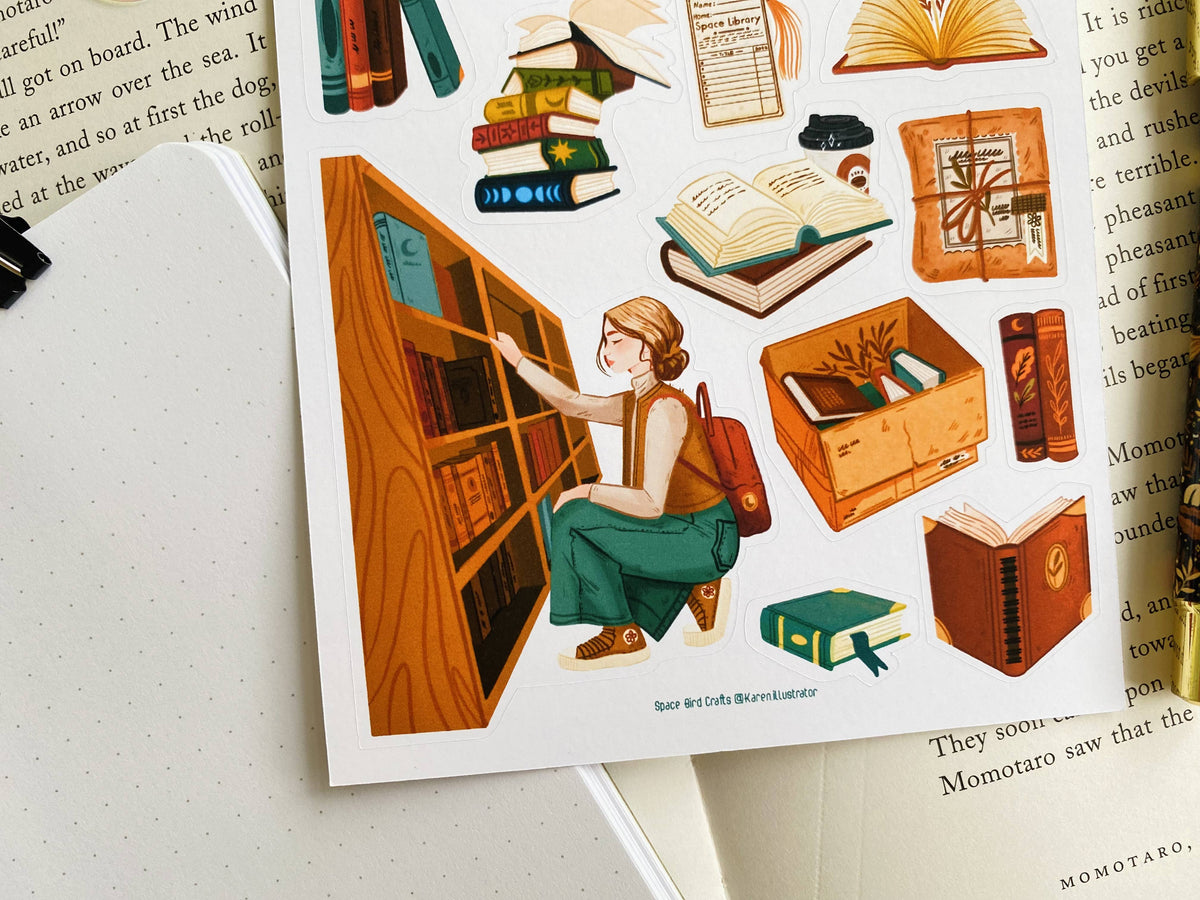 Book Store - Sticker Sheet