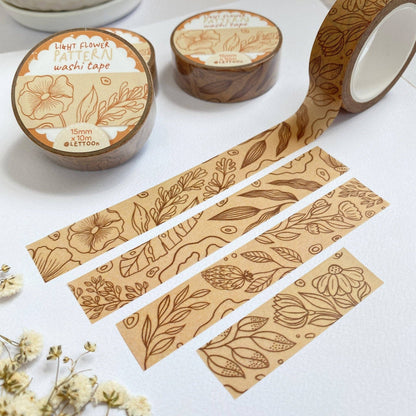 Light Flower Pattern - Washi Tape