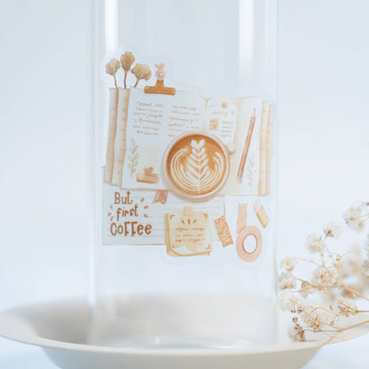 But First Coffee - Clear Vinyl Sticker