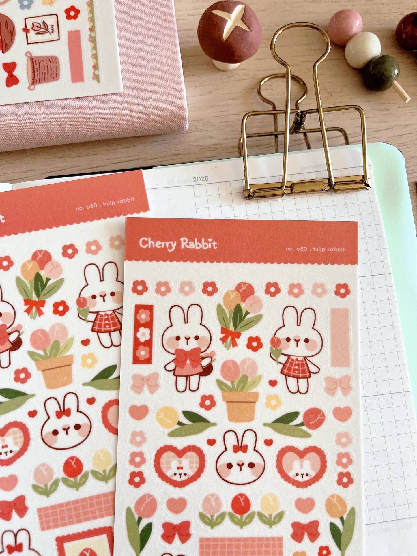 Tulip Rabbit Sticker Sheet