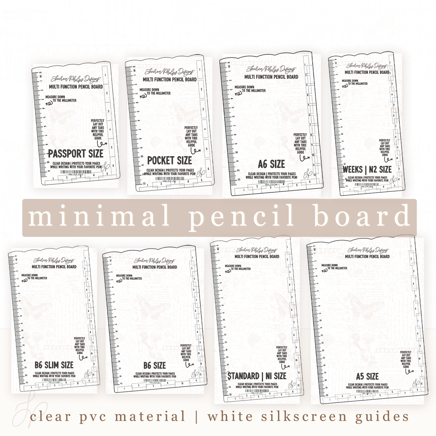 [PRE-ORDER] Clear Pencil Board | New Minimal Design