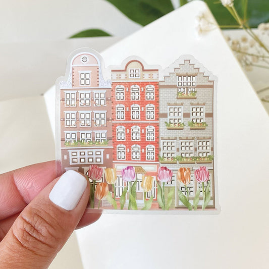 Amsterdam Tulip - Clear Vinyl Sticker