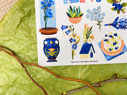 Blue Spring - Sticker Sheet
