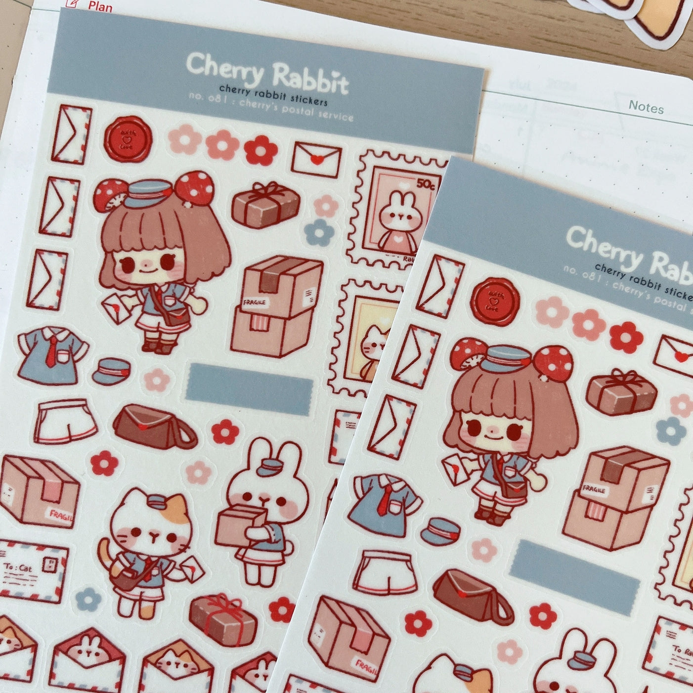 Cherry's Postal Service Sticker Sheet