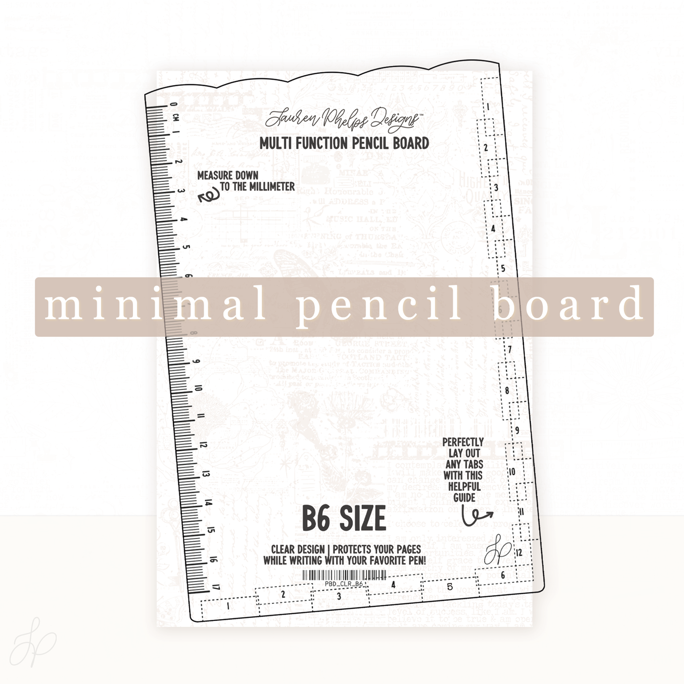 [PRE-ORDER] Clear Pencil Board | New Minimal Design