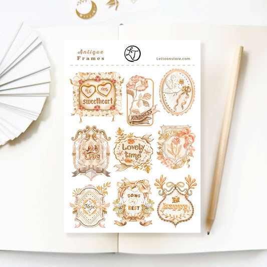 Antique Frames - Sticker Sheet