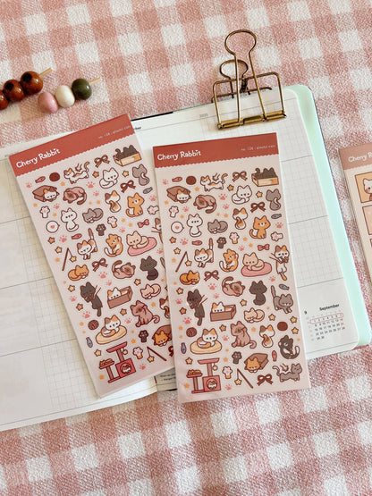 Playful Cats Sticker Sheet