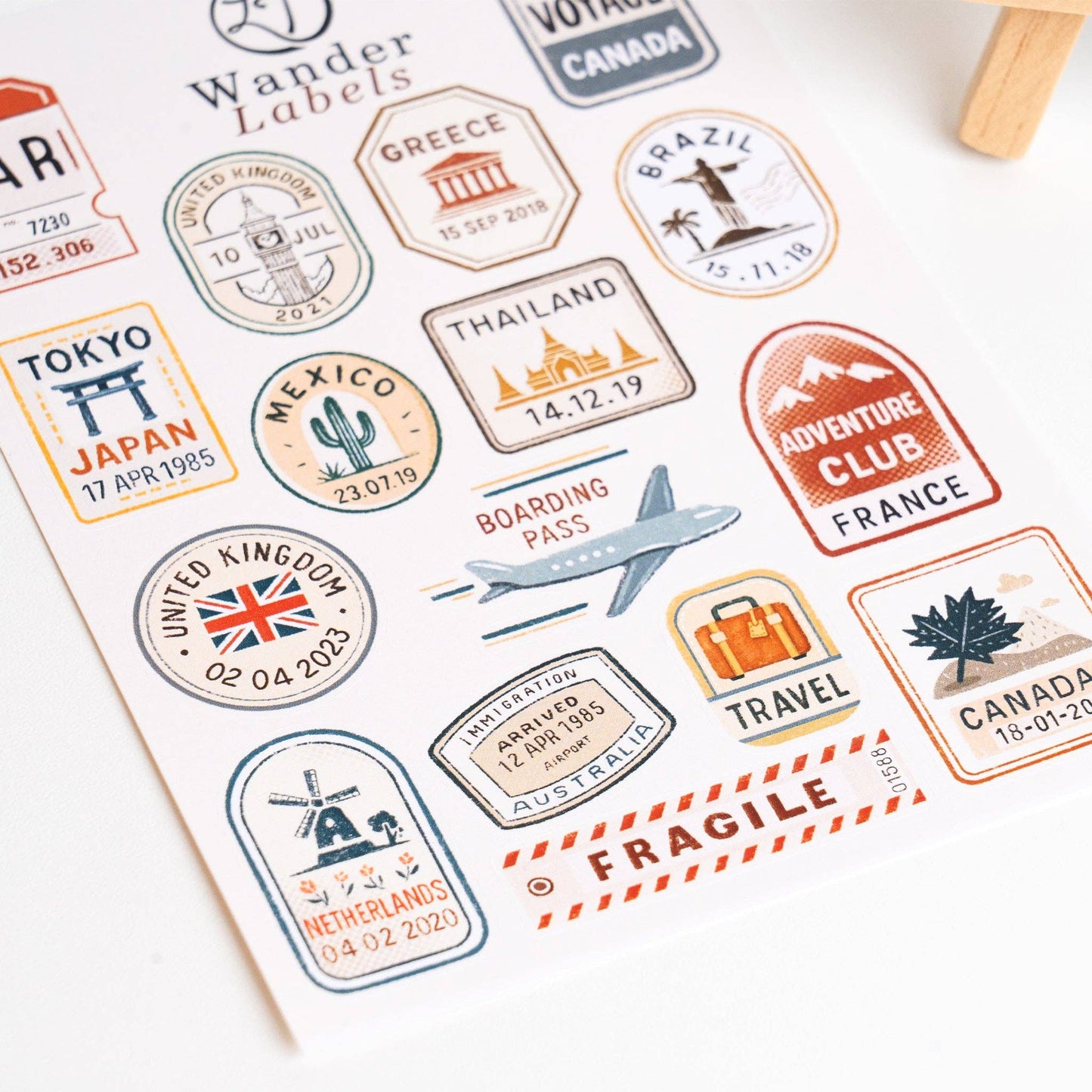 Wander Labels - Sticker Sheet
