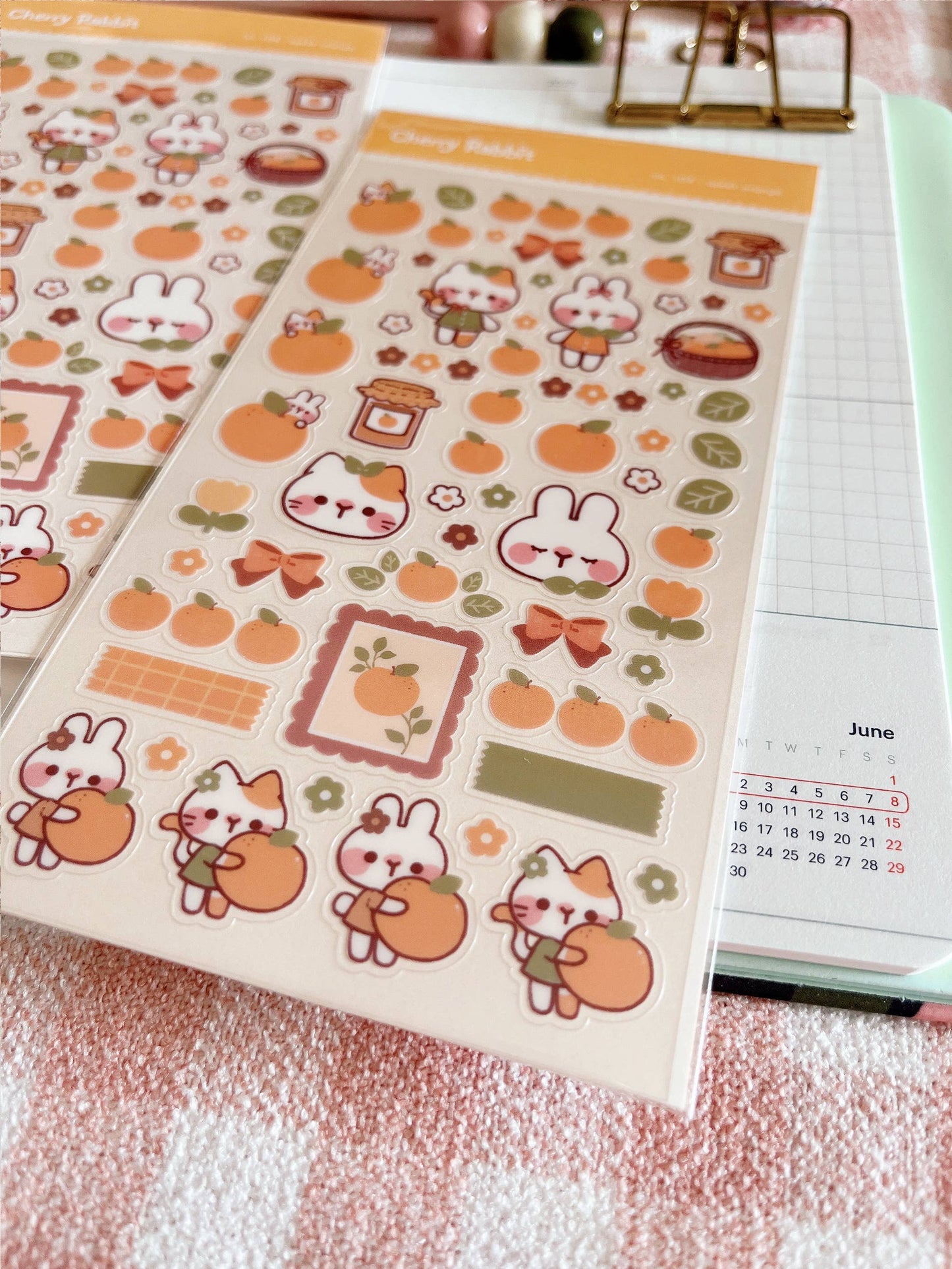 Sweet Orange Sticker Sheet