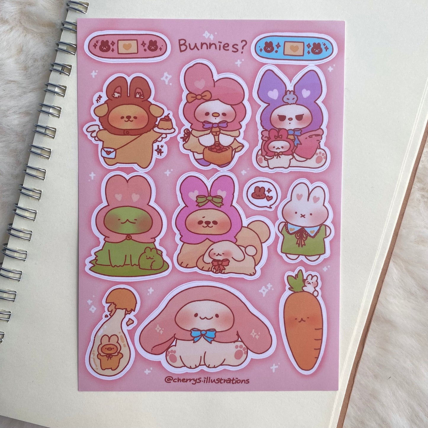 Bunnies? Sticker Sheet