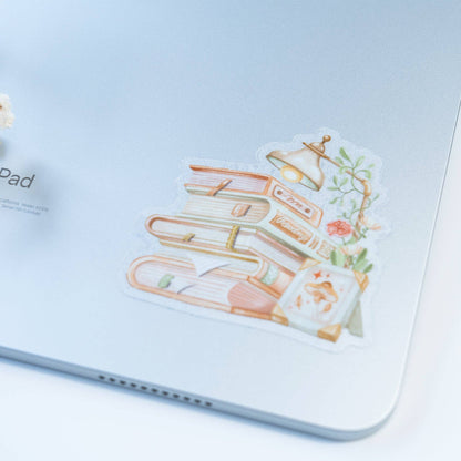 Cozy Reading - Clear Vinyl Sticker