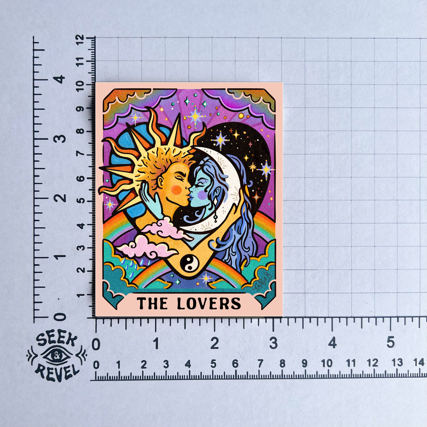 The Lovers - Large Waterproof Sticker