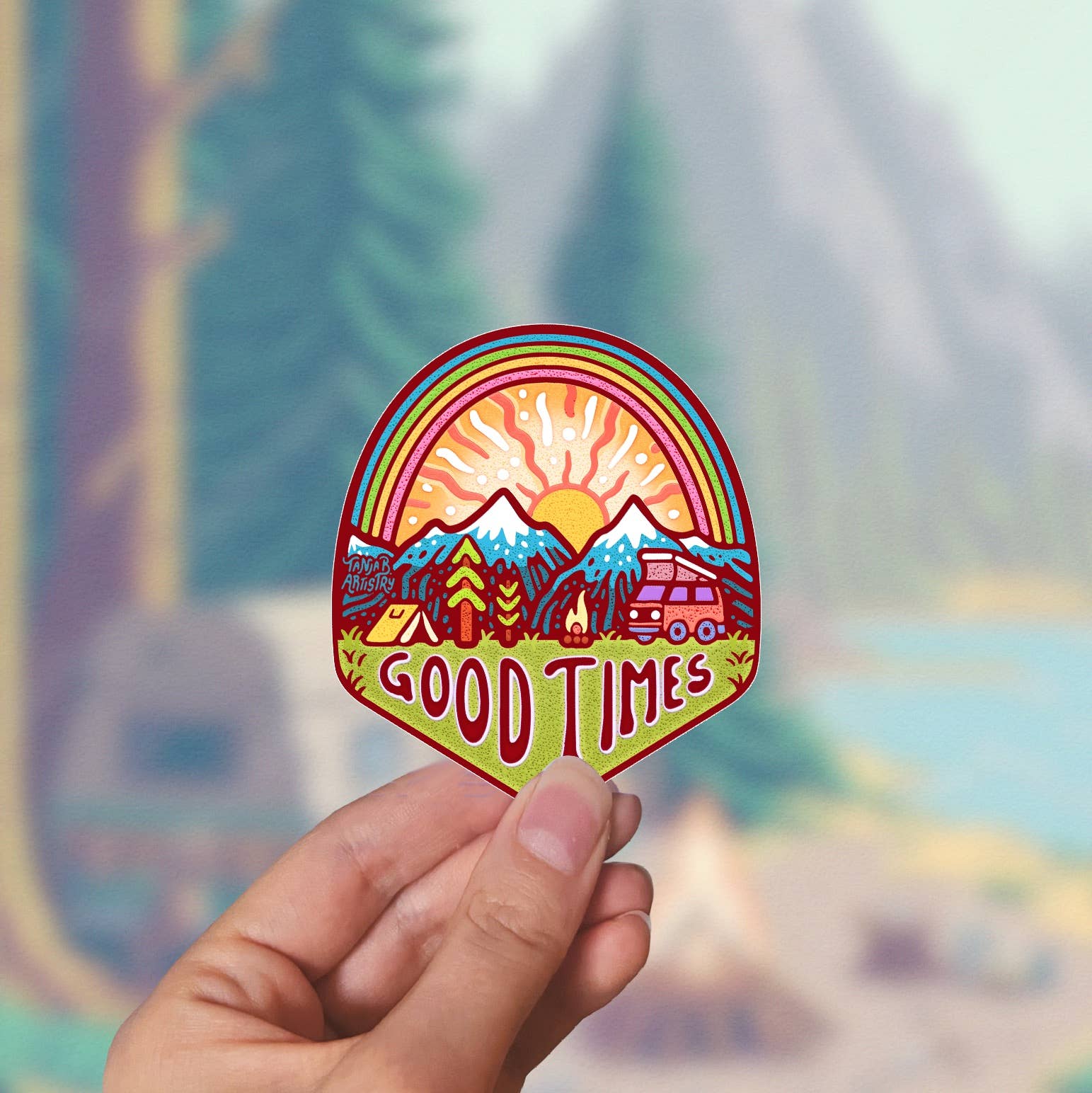 Good Times - Large Waterproof Sticker – Cute Stickers Only