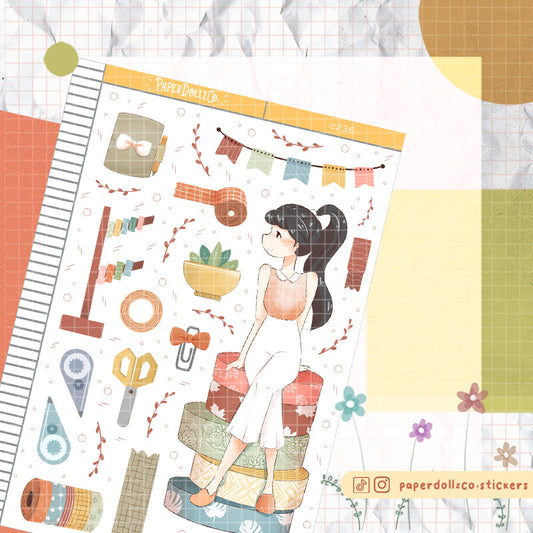 Washi Addict | Craft Library | C236 Sticker Sheet