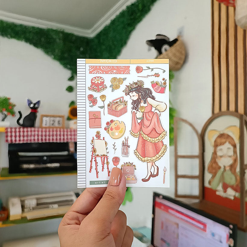 Artist | The Pretty Petal | C298 Sticker Sheet