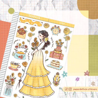 Vintage | The Pretty Petal | C299 Sticker Sheet